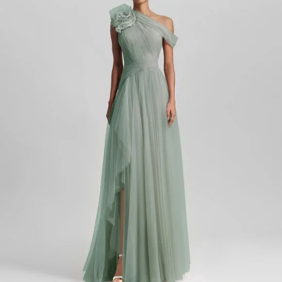 green emerald velvet dress Gemy Maalouf | Evening Dresses main image 1